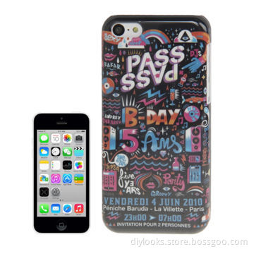 Painting Graffiti Pattern Plastic Case for iPhone 5C